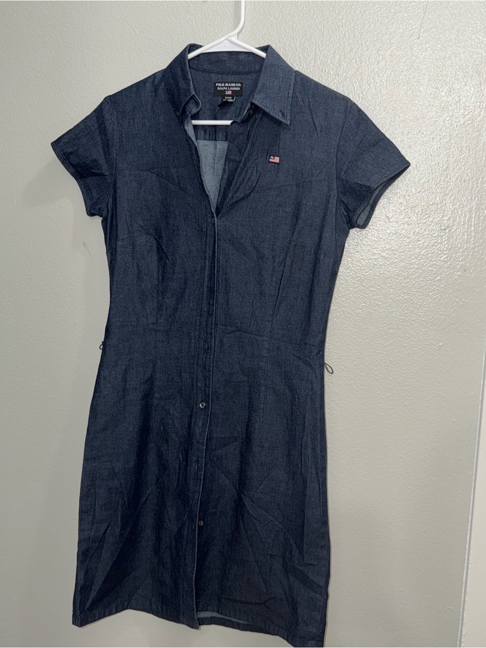 Polo by Ralph Lauren Dark Navy Denim Shirt Dress Coverup